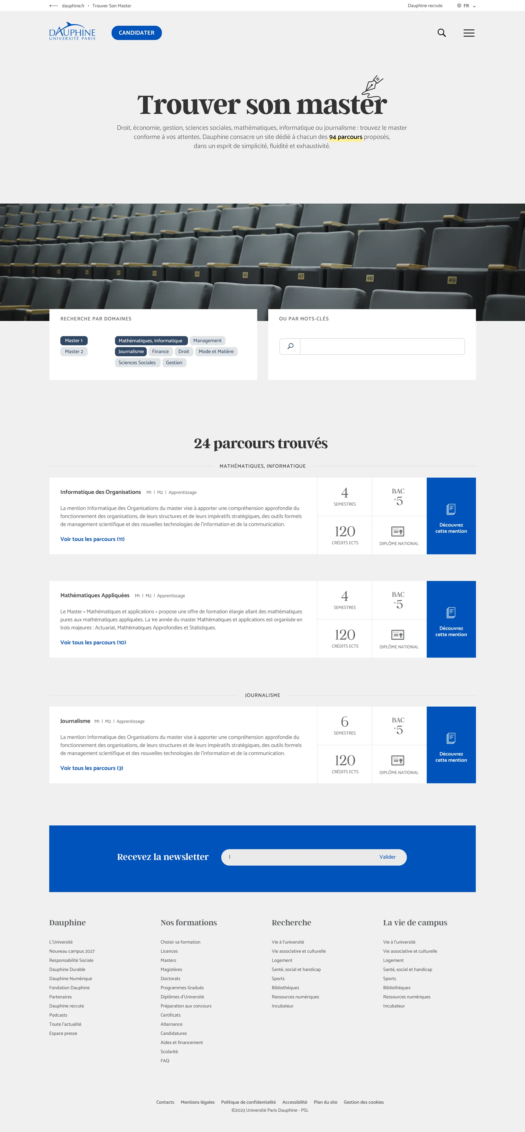 UI/UX designer — Projet Dauphine