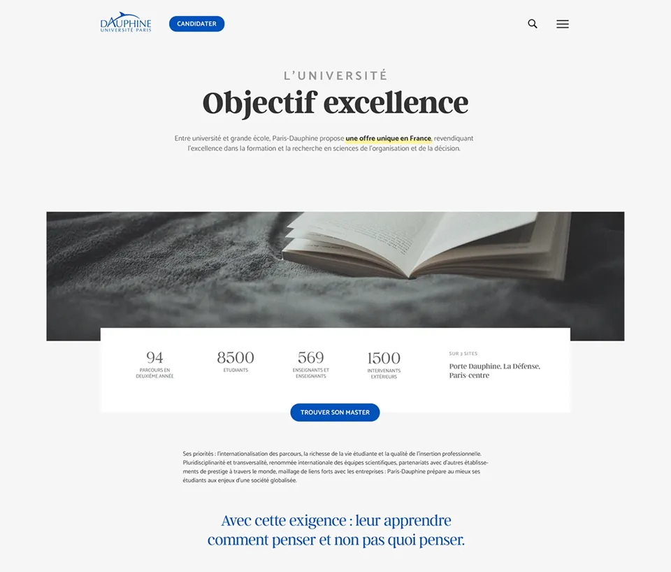 UI/UX designer — Projet Dauphine